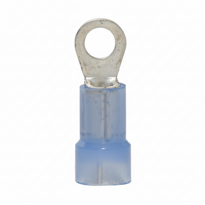 16-14 AWG Nylon Insulated #10 Stud Ring Terminal 100/Bag