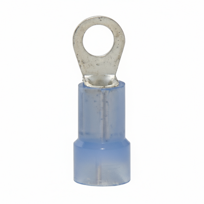 16-14 AWG Nylon Insulated #4-6 Stud Ring Terminal 100/Bag