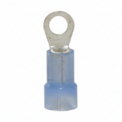 16-14 AWG Nylon Insulated 1/4" Stud Ring Terminal