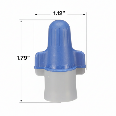3M B/G+ Performance Plus Wire Connector, 14-6 AWG, Blue/Gray, 250/Jug