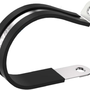 1 1/4" Rubber Lined Steel P-Clamp 100/bag