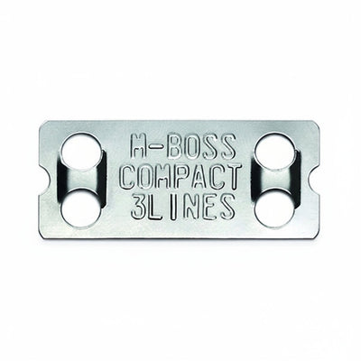 HellermannTyton 544-80201 M-Boss Marker, 1.77" Wide x 0.78" High, Stainless Steel, Silver, 1000/Box