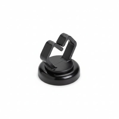 Magnetic Clip, Small, ½", Neodymium Magnet/POM/ST, 10lb Pull Force, Black, 100/bg