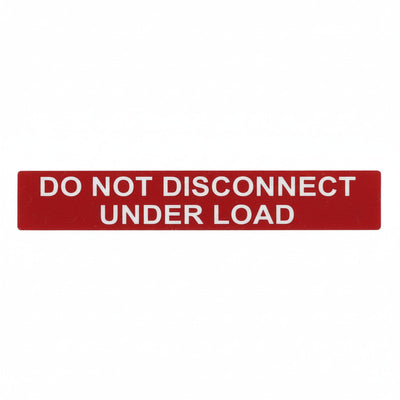 HellermannTyton 596-00244 Solar Label, Reflective, 2017 Code, DO NOT DISCONNECT UNDER LOAD, 6.5" x 1.0", VL, Red, 50/pkg