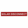 HellermannTyton 596-00246 Solar Label, Reflective, SOLAR DISCONNECT, 6.5" x 1.0", VL, Red, 50/pkg