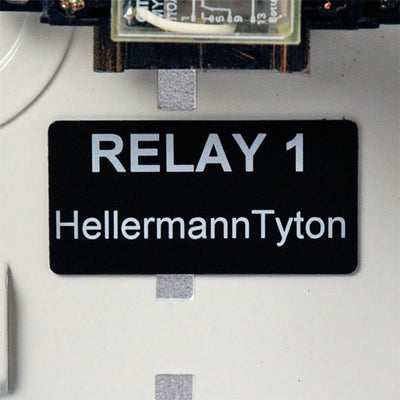 HellermannTyton 596-00507 Foam Nameplate, Rectangular, 2.0" x 1.0", PET, Black, 500/roll