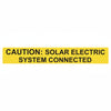 HellermannTyton 596-00613 Solar Label, Reflective, CAUTION SOLAR ELECTRIC SYSTEM CONNECTED, 6.5" x 1.0", Yellow, 50/roll