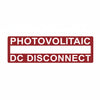 HellermannTyton 596-00854 Solar Label, Printable, 2017 Code, PHOTOVOLTAIC DC DISCONNECT, 3.75" x 1.0", PET, Red, 10/pkg