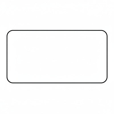 HellermannTyton 596-73833 Thermal Transfer Labels, High-Bond Adhesive, 2.0" x 1.0", Polyester, White, 3000/roll
