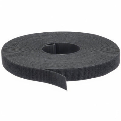 VELCRO BRAND Hook-and-Loop Cable Tie Roll: 75 ft Lg, 2 in Wd, 29 lb Tensile Strength, Black