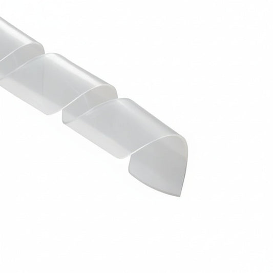 HellermannTyton 5P9C Spiralwrap Protective Sheathing, 1" Diameter, PTFE, Natural, 100 ft/roll