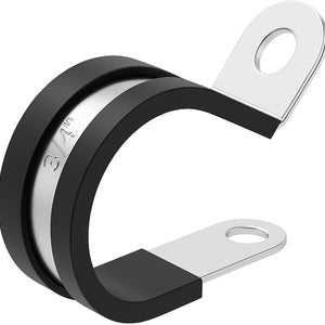 3/4" Rubber Lined Steel P-Clamp 100/bag