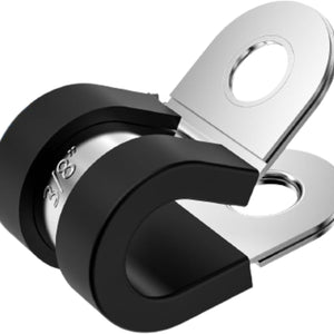 3/8" Rubber Lined Steel P-Clamp 100/bag