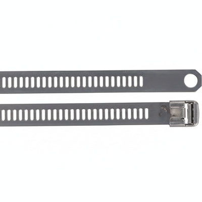 Thomas & Betts TYS12-280C 12" Multi-Lok Self-Locking UV Coated Stainless Steel Cable Ties 100/Bag