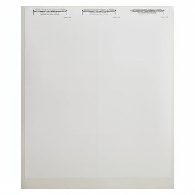 HellermannTyton TAG45L-789 Laser Tag Label, 4.0" x .80", 24 Per Sheet, PET, White, 5000/pkg