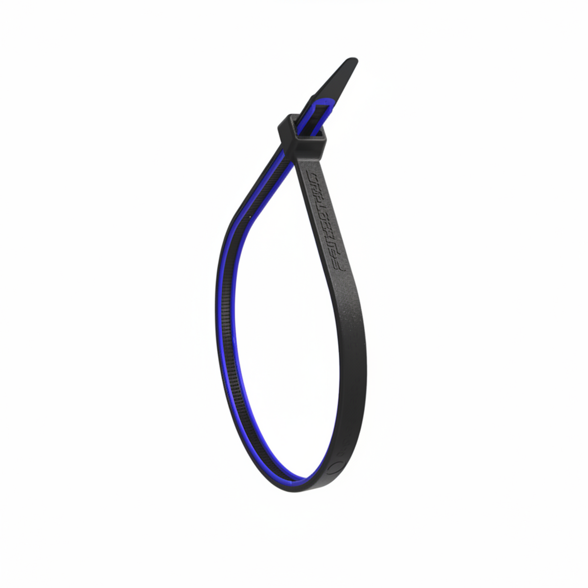 12" 70lb UV Black and Blue GripLockTies 48/bag