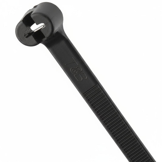 Thomas & Betts TYC527MX 14" 85lb Ultraviolet Resistant Black Cable Ties 50/Bag