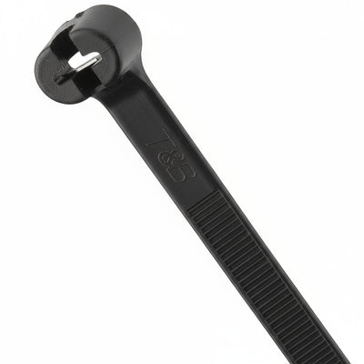Thomas & Betts TYC527MX 14" 85lb Ultraviolet Resistant Black Cable Ties 50/Bag