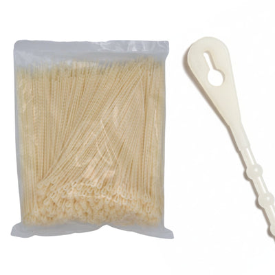 11" 75lb Natural Beaded Cable Ties 1,000/bag Part # Bead-11-75-9M