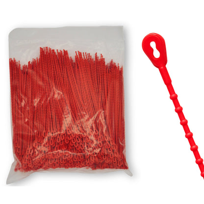 8.9" 75lb Red Bead Tie 1,000/bag, Part #Bead-8-75-0M-Red