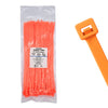 11" 50lb Fluorescent Orange Cable Ties 100/bag Part # C11-50-Flo Orange