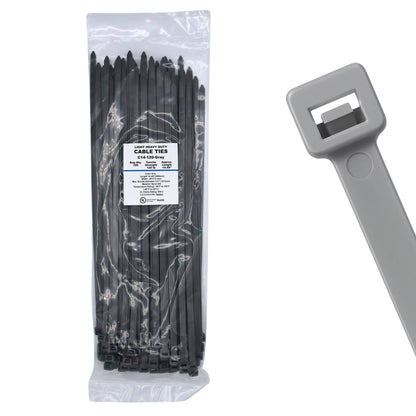 14" 120lb Grey Cable Ties 100/bag Part # C14-120-Grey