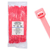 8" 40lb Fluorescent Pink Cable Ties 100/bag Part # C8-40-Flo Pink