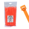 8" 50lb Fluorescent Orange Cable Ties 100/bag Part # C8-50-Flo Orange