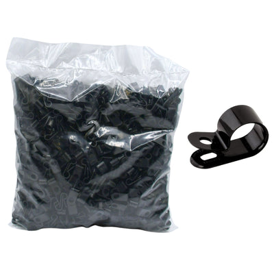 3/16" Black Light Duty Cable Clamp 3/8" wide, 1000/bag, CC3-3/16-0M