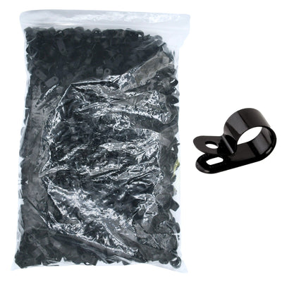 5/8"  Black Heavy Duty Cable Clamp 1/2" wide, 1000/bag, CC5-5/8-0M