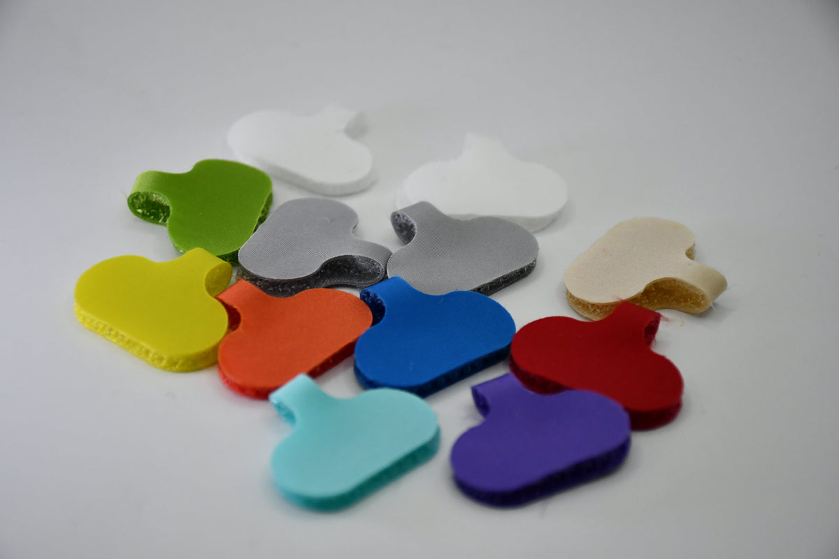 Grizzly Supply Assorted Color Small Cable Label 12/pk
