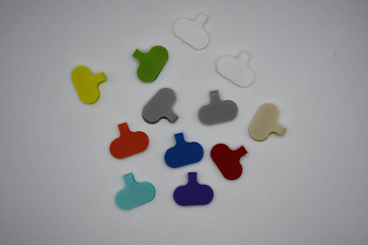 Grizzly Supply Assorted Color Small Cable Label 12/pk