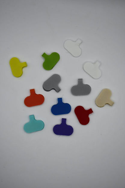 Grizzly Supply Assorted Color Small Cable Label 12/pk