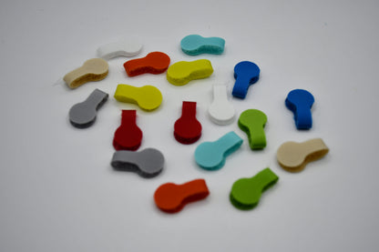 Grizzly Supply Assorted Color Mini Cable Label 20/pk
