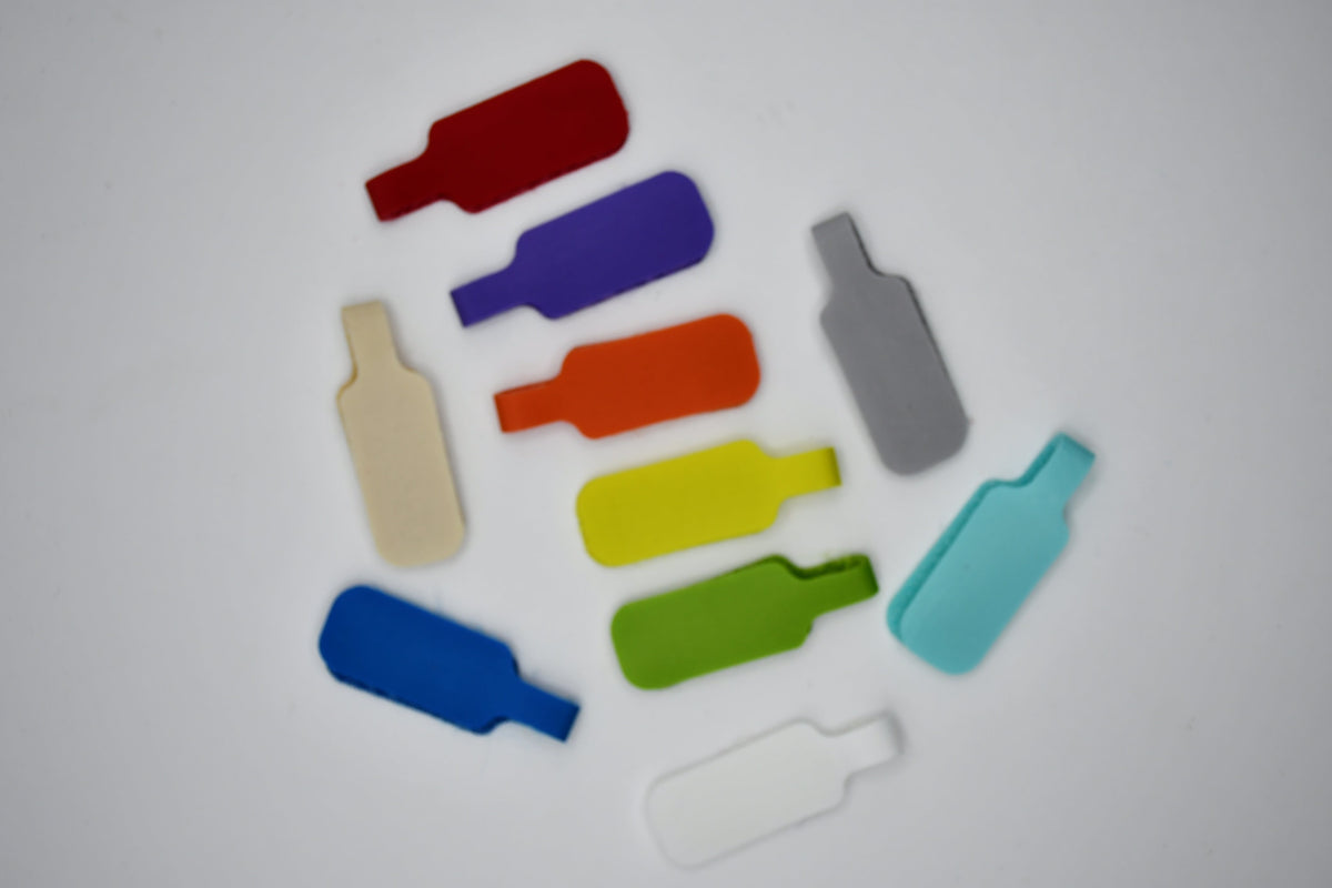 Grizzly Supply Assorted Color Medium Cable Label 10/pk