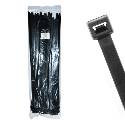 28.74" 250lb UV Black Cable Ties 100/bag Part # EHD29-250-0C