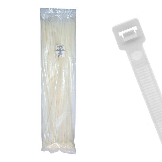 34.5" 250lb Natural Cable Ties 100/bag Part # EHD35-250-9C