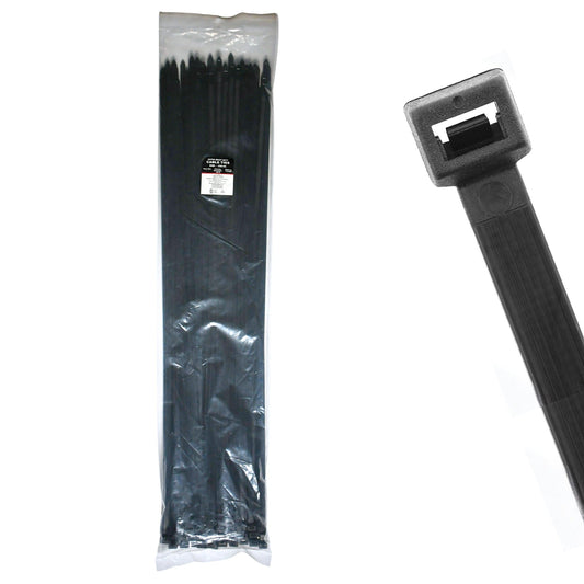 40.55" 250lb UV Black Cable Ties 100/bag Part # EHD40-250-0C