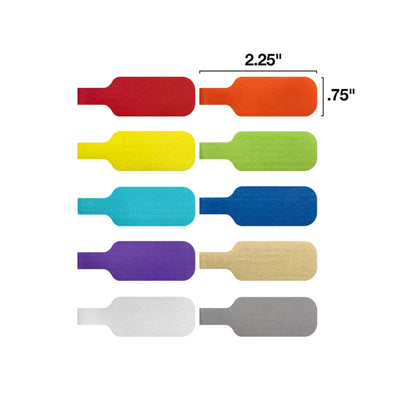 Grizzly Supply Assorted Color Medium Cable Label 10/pk