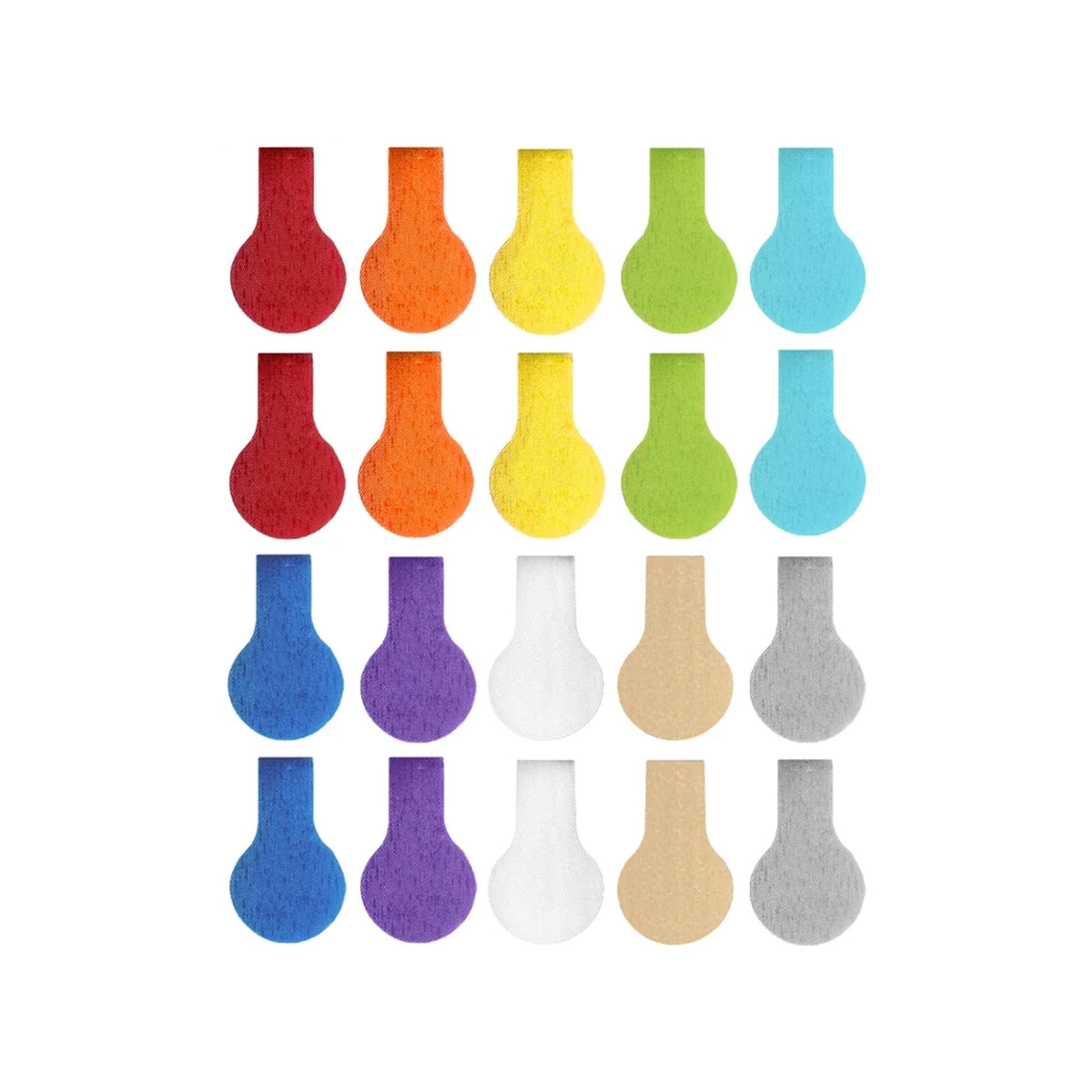 Grizzly Supply Assorted Color Mini Cable Label 20/pk