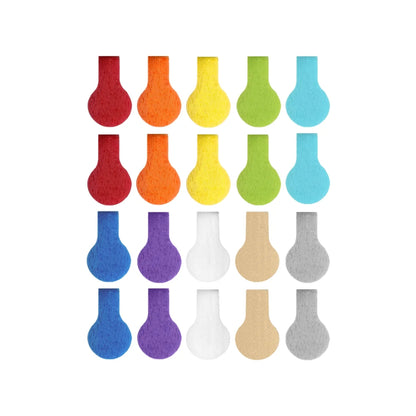 Grizzly Supply Assorted Color Mini Cable Label 20/pk
