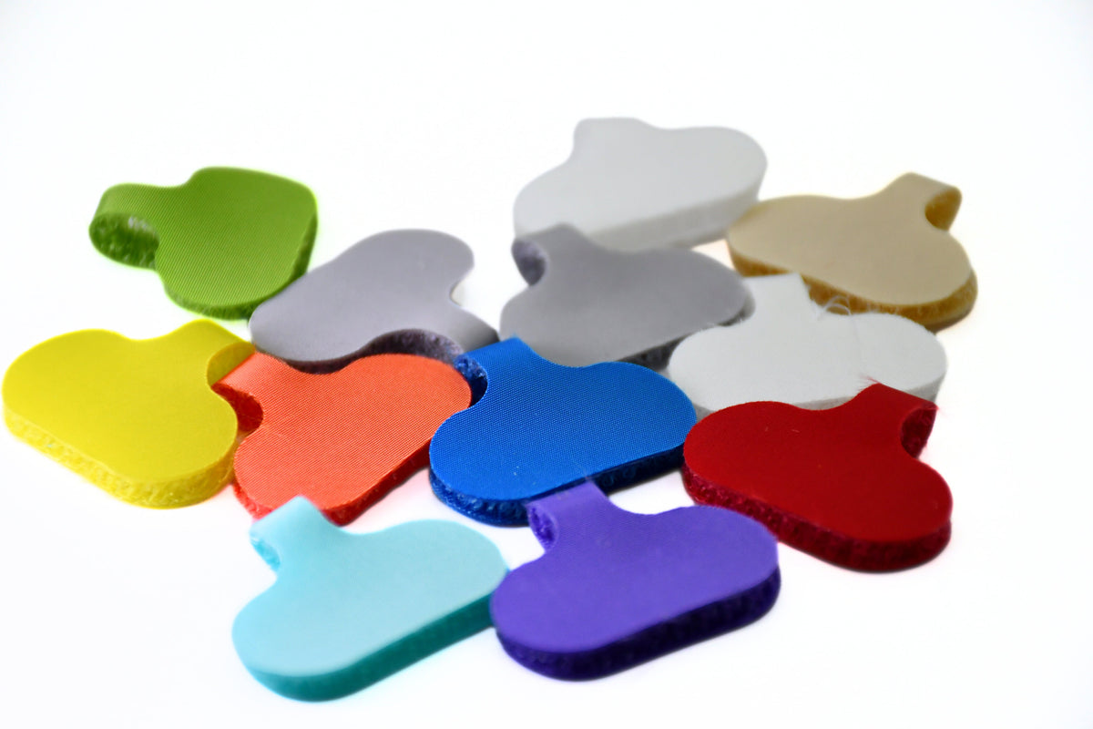 Grizzly Supply Assorted Color Small Cable Label 12/pk