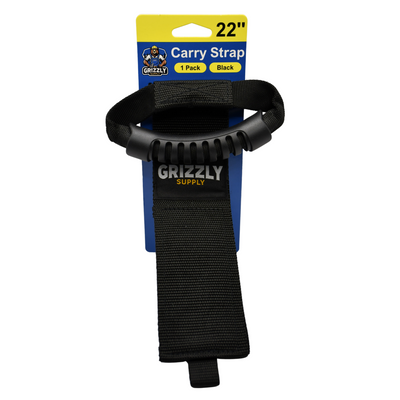 Grizzly Supply 22" Black Carry Strap with Handle 1/pk