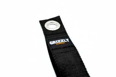 Grizzly Supply 10" Black Hook and Loop Storage Strap 3/pk