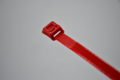 14" 120lb Red Low Profile/In-Line Cable Ties 100/bag Part #LP14-120-2C