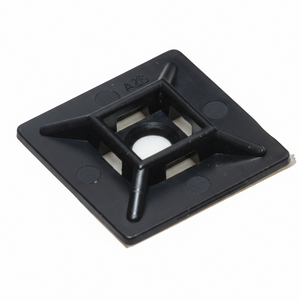 .50" UV Black Adhesive Cable Tie Mounts 100/bag Part # CM50-0C