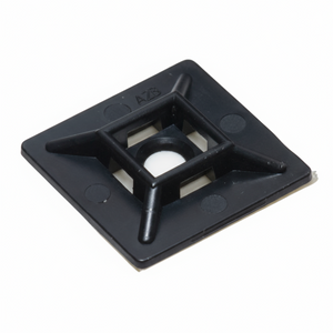 .75" UV Black Adhesive Cable Tie Mounts 100/bag Part #CM75-0C