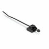 Magnetic Cable Tie Mount W/ T18R Tie, Unassembled Set, 0.6 x 0.6", Magnet/POM/ST, 5lb Pull, Bk, 100/Box