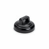 Magnetic Cable Tie Mount, Small, 0.75" Dia, Neodymium Magnet/POM/ST, 10lb Pull Force, Black, 100/bg