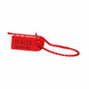 8" 15lb Red All Seal Adjustable Easily Removed Plastic Security Seal 100/Bag